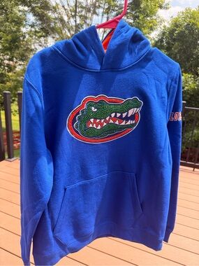 Colosseum Royal Blue Youth Hoodie with Team Patch Added Sparkles